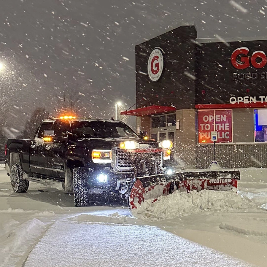 snow plowing services south bend in